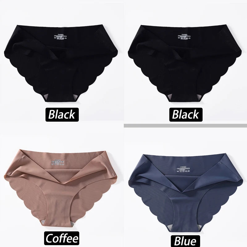 CowLost | activewear-pants-4pcs-seamless-silk-high-waist-briefs-for-women |45