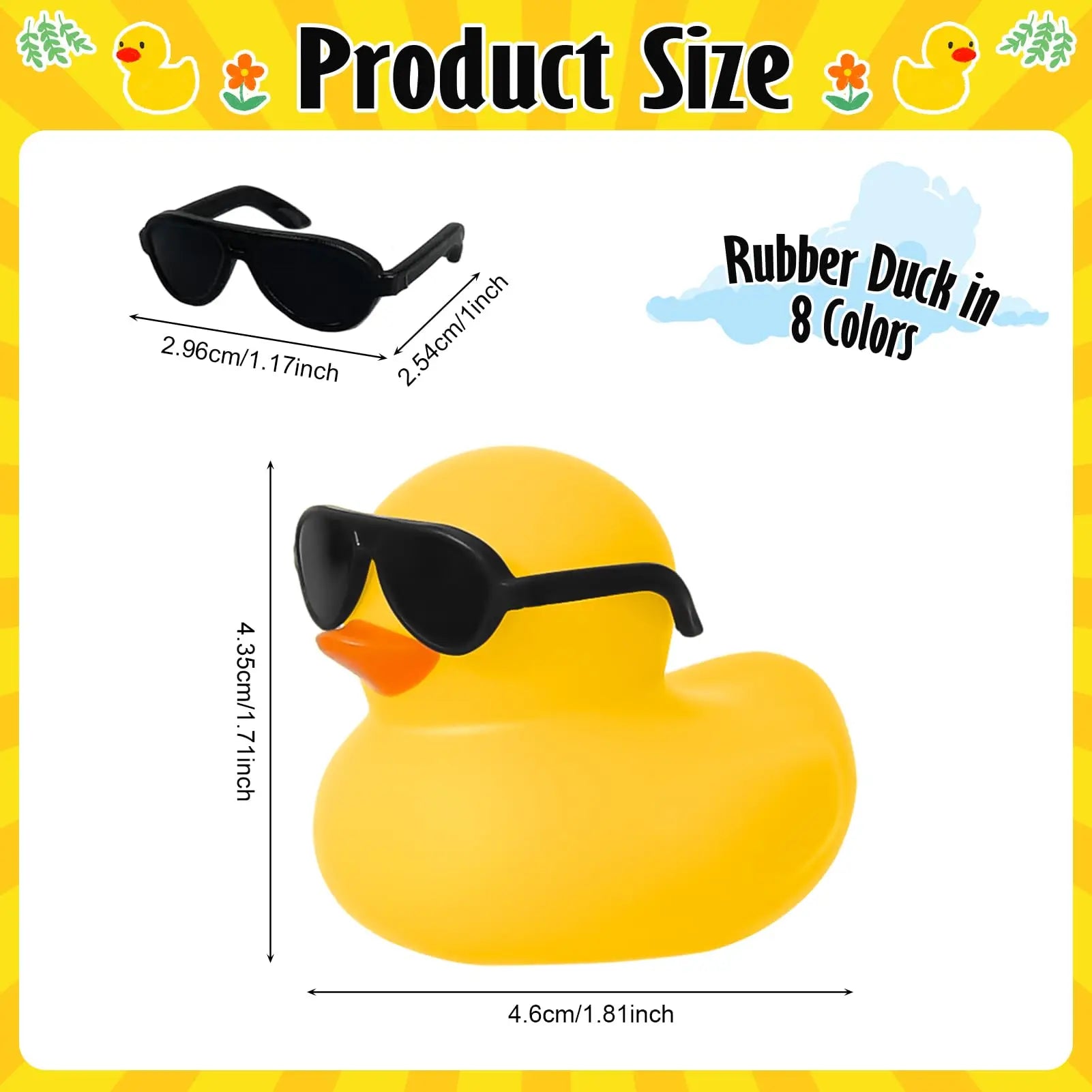 CowLost | product_id-6-12-24-48pcs-mini-rubber-duck-bath-toys-squeak-and-float-for-toddlers-boys-girls |3