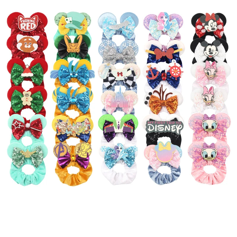 CowLost | disney-mouse-velvet-hair-scrunchies-hairband-for-girls |6