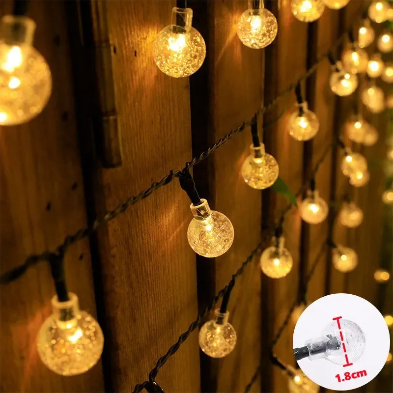 CowLost | product_id-solar-crystal-globe-100-led-solar-string-lights-for-outdoor-garden-party-decor |5
