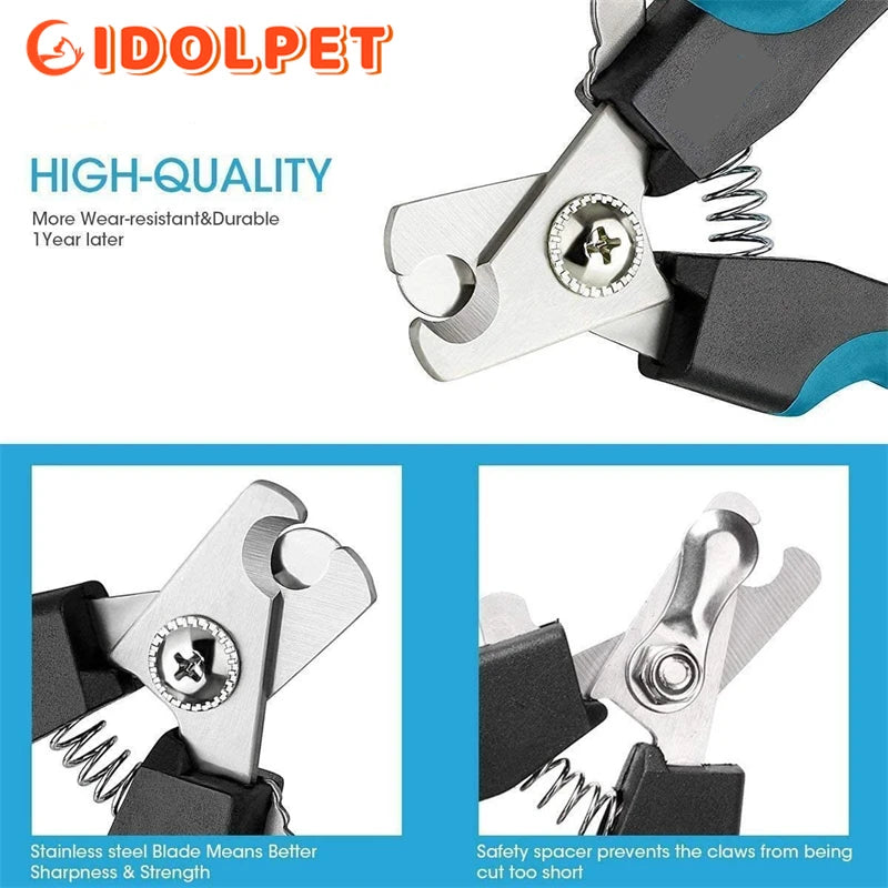 CowLost | pet-beds-professional-stainless-steel-pet-nail-clipper-with-safety-guard-for-cats-and-dogs |2