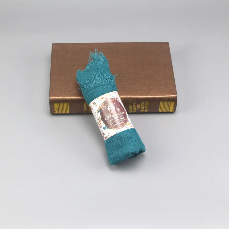 CowLost | otton-crinkle-headband-veil-scarves-women-solid-color |41
