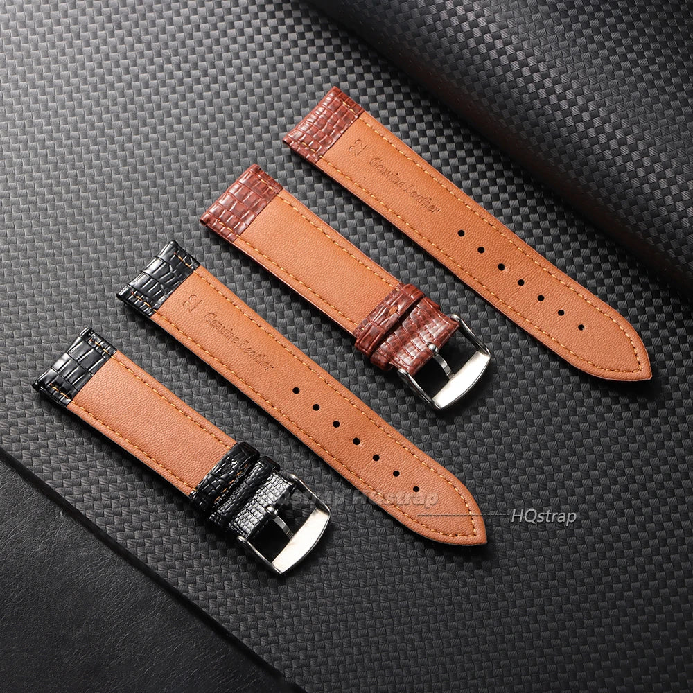 CowLost | product_id-waterproof-leather-watch-band-18mm-22mm-lizard-pattern-sport-strap-for-smartwatch-unisex |6