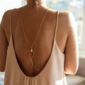 CowLost | new-crystal-zircon-pearl-back-drop-chain-necklace-for-women-elegant-long-backless-tassel |4