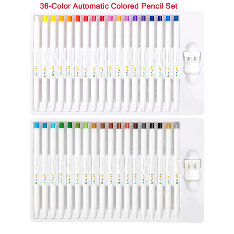 CowLost | product_id-36pcs-kalor-colored-mechanical-pencils-set-with-2-sharpeners-assorted-colors-break-resistant-lead-for-painting-and-sketching |20