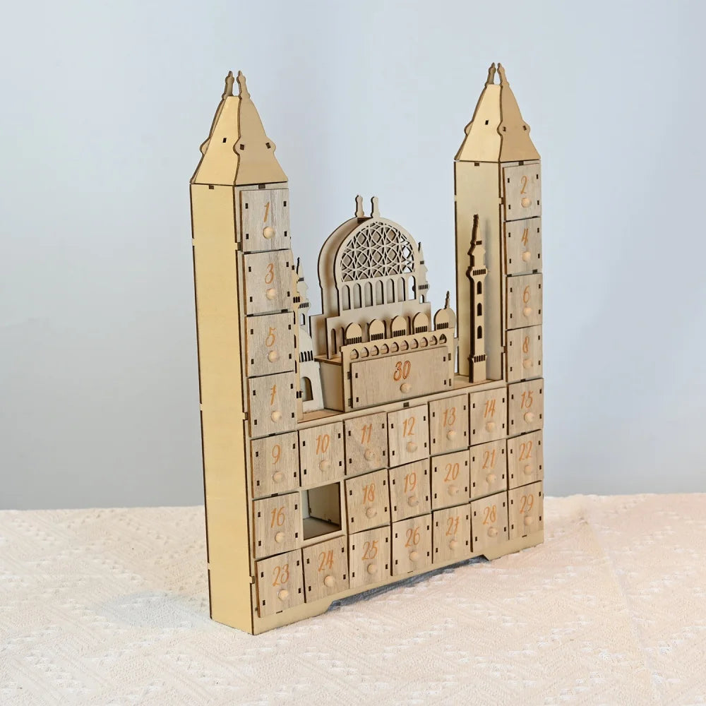 CowLost | ramadan-countdown-calendar-eid-mubarak-wooden-mosque-ornaments |8