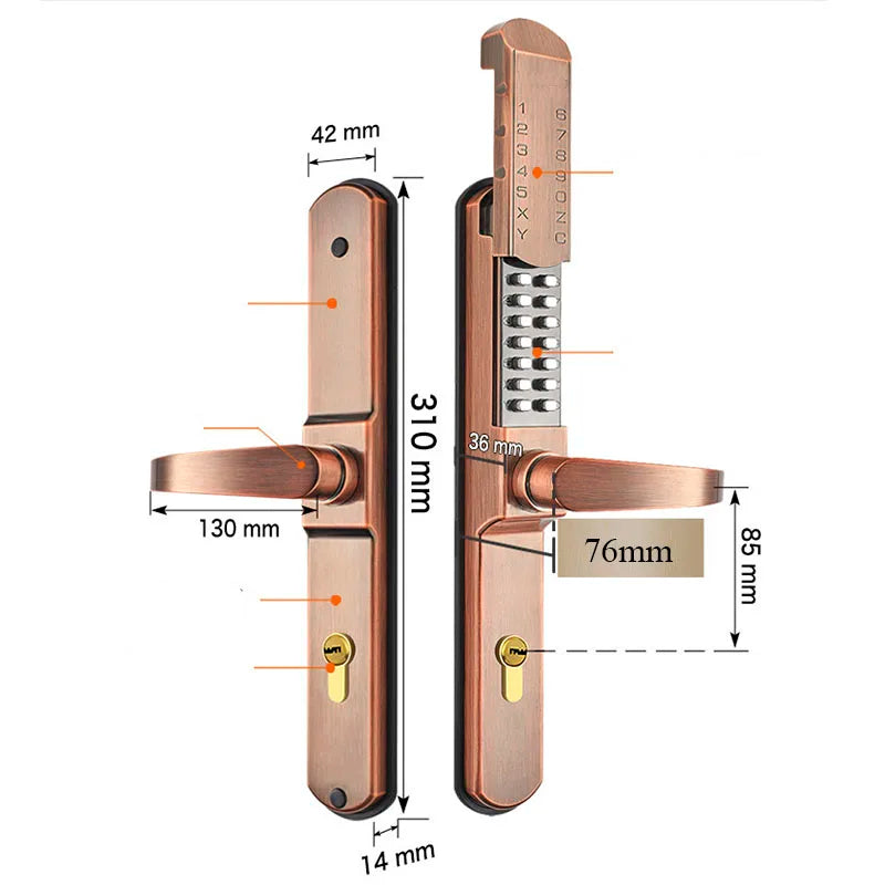 CowLost | locks-keys-product_id-waterproof-outdoor-smart-mechanical-door-lock-for-aluminum-fence-gate-battery-free |4
