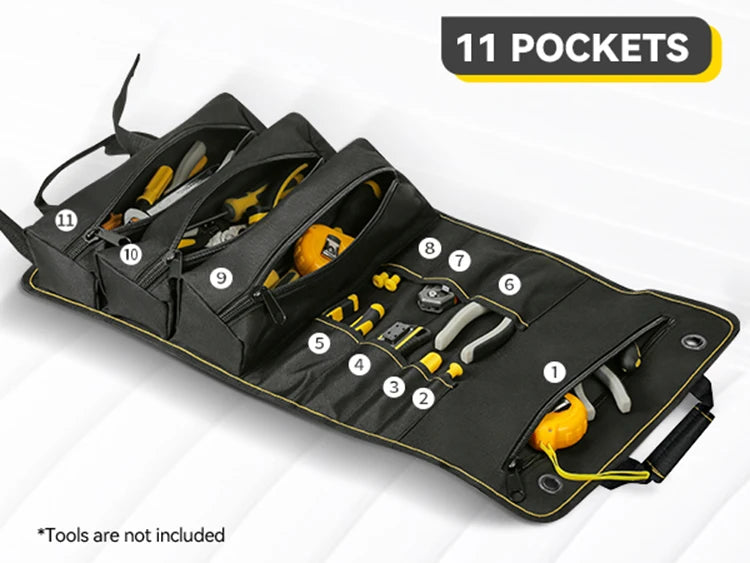 CowLost | product_id-winhunt-roll-up-tool-bag-with-11-pockets-heavy-duty-durable-black |8