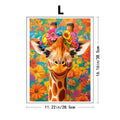 CowLost | product_id-giraffe-floral-jigsaw-puzzle-for-adults-wildlife-diy-wall-art-gift |7