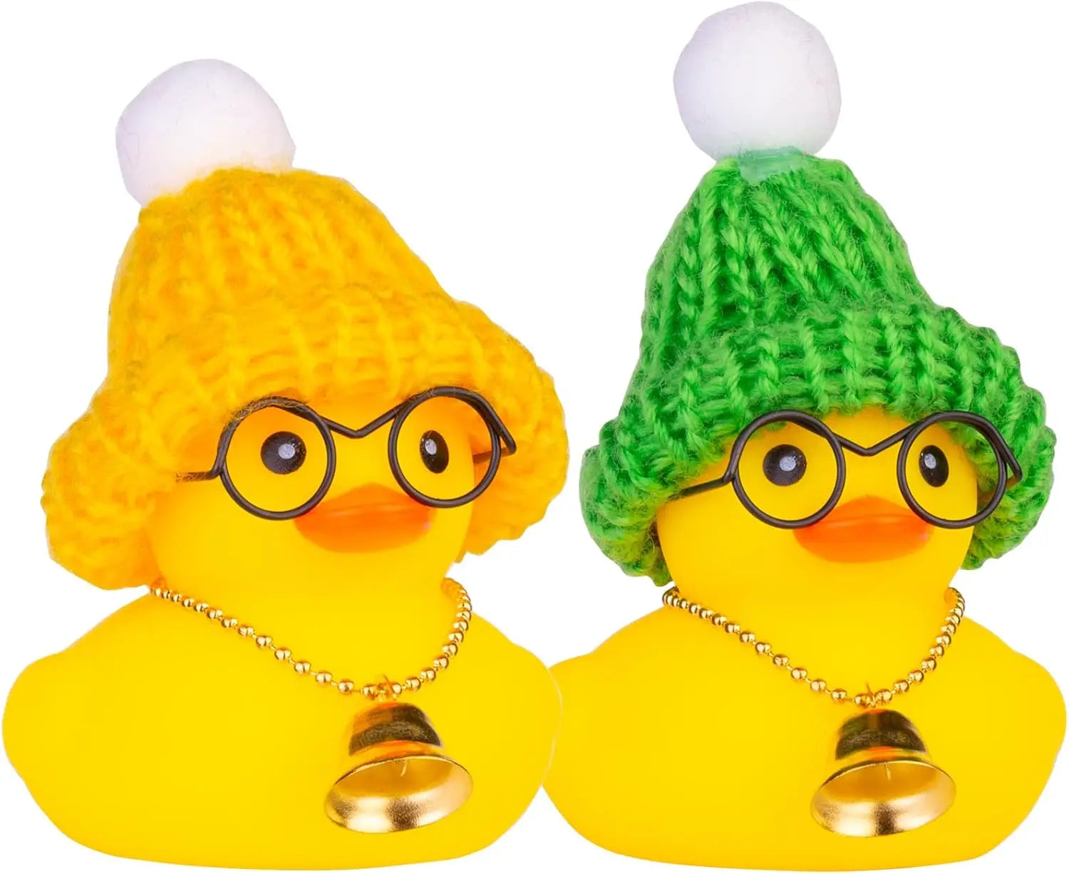 CowLost | product_id-2-pack-car-rubber-ducks-dashboard-decorations-with-mini-beanie-hats-scarves-and-sunglasses |14