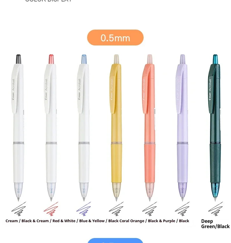 CowLost | product_id-pilot-acroball-retractable-ballpoint-pen-ultra-smooth-hybrid-ink-0-5-0-7mm-japanese-design-for-office-business |22