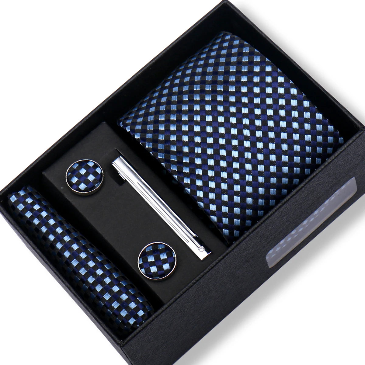 CowLost | tie-men-with-box-top-quality-business-ties-hanky-cufflink-set |72