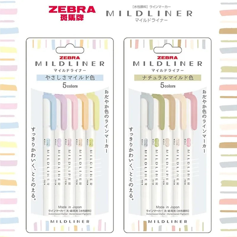 CowLost | product_id-zebra-5-10pcs-double-ended-twin-tip-highlighter-set-for-school-office |1