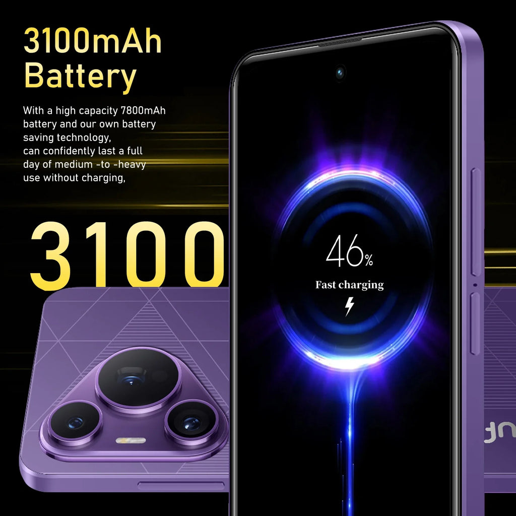 CowLost | fuffi-pura80-pro-smartphone-4gb-32gb-3100mah-battery-5-13mp-camera-6-56-inch-5g-network-dual-sim-android-phone |5