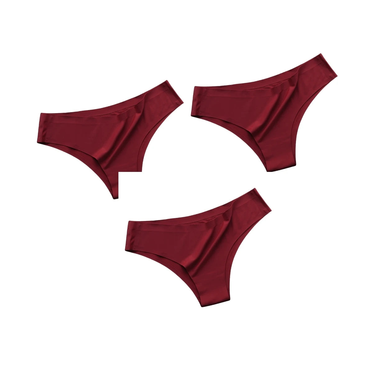 CowLost | product_id-3pcs-women-s-seamless-low-rise-ultra-thin-ice-silk-briefs-solid-color |23