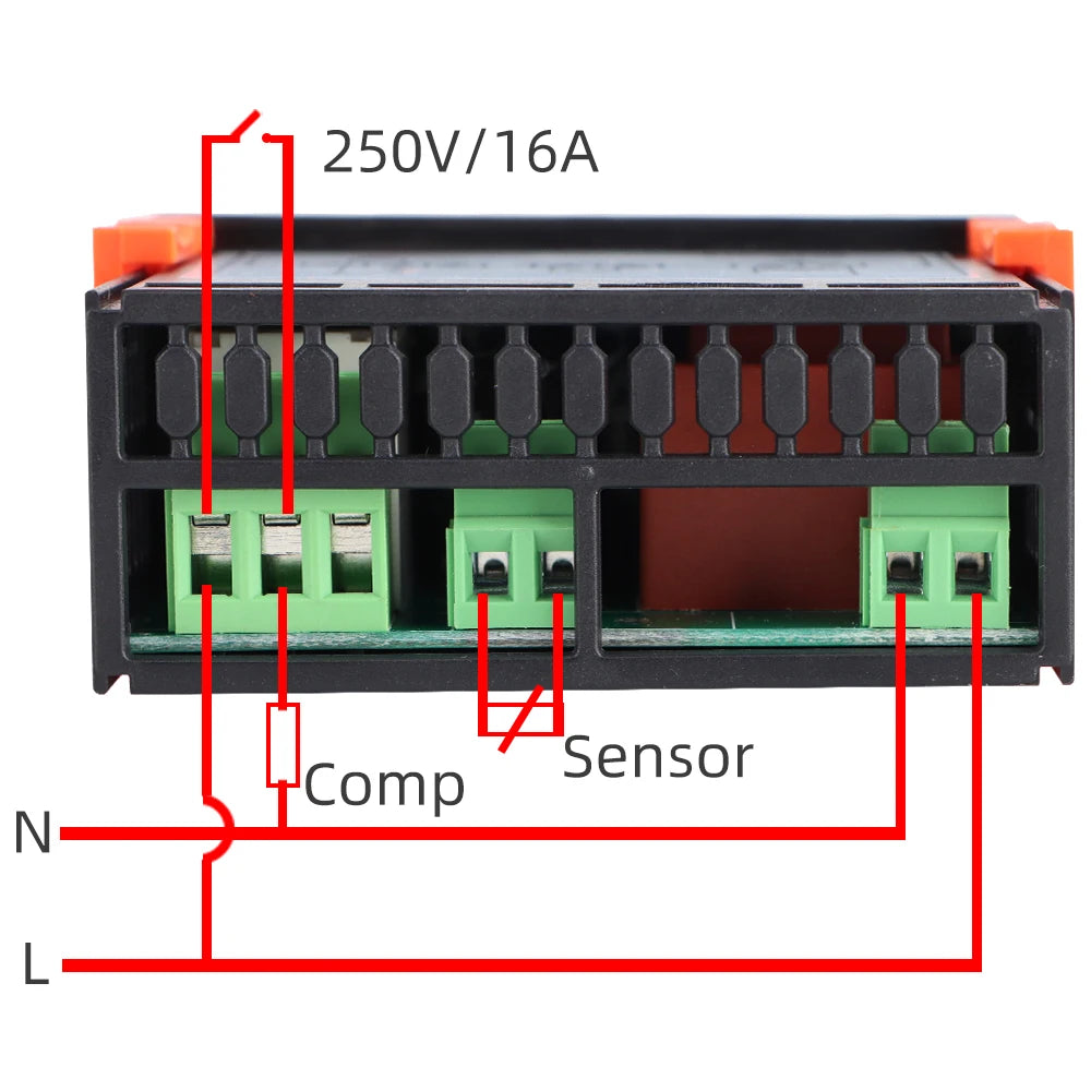 Digital Temperature Controller Thermostat AC 110V/220V DC 12-24V Relay LED Heating Cooling Thermoregulator