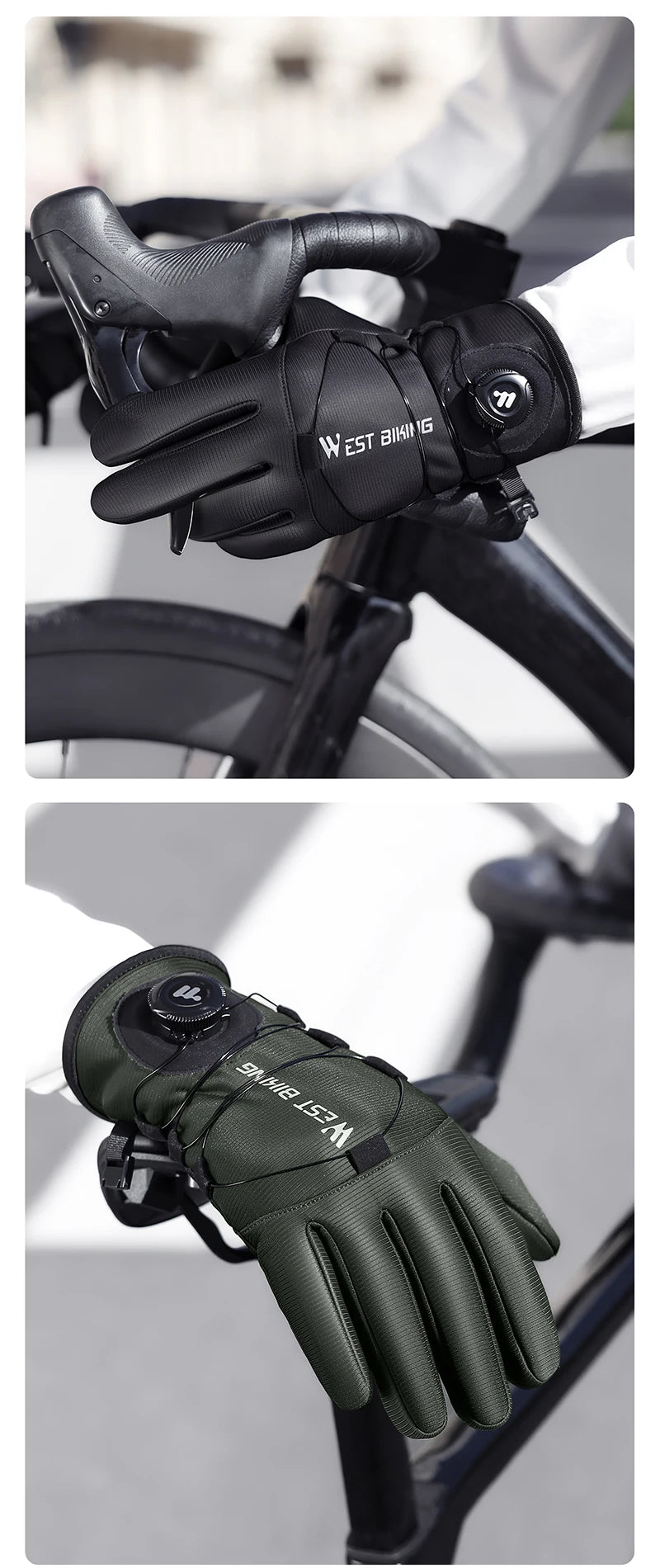 CowLost | west-biking-self-locking-bike-gloves-winter-fleece-thermal-cycling-gloves-with-rotating-buckle-waterproof-mtb-motorcycle-gloves |23