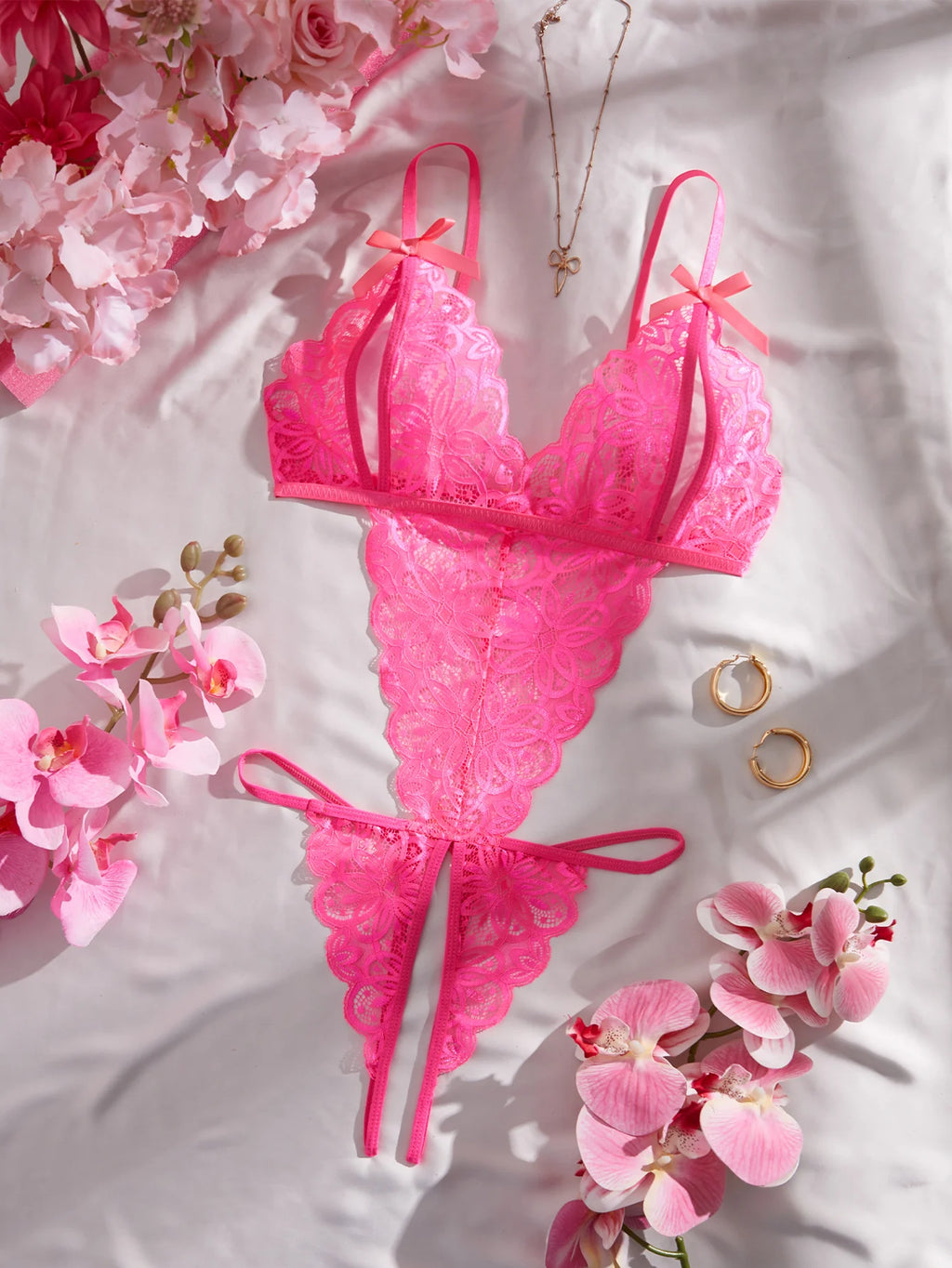 CowLost | open-chest-sexy-bodysuit-crotchless-adult-erotic-womens-lingerie-lace |2