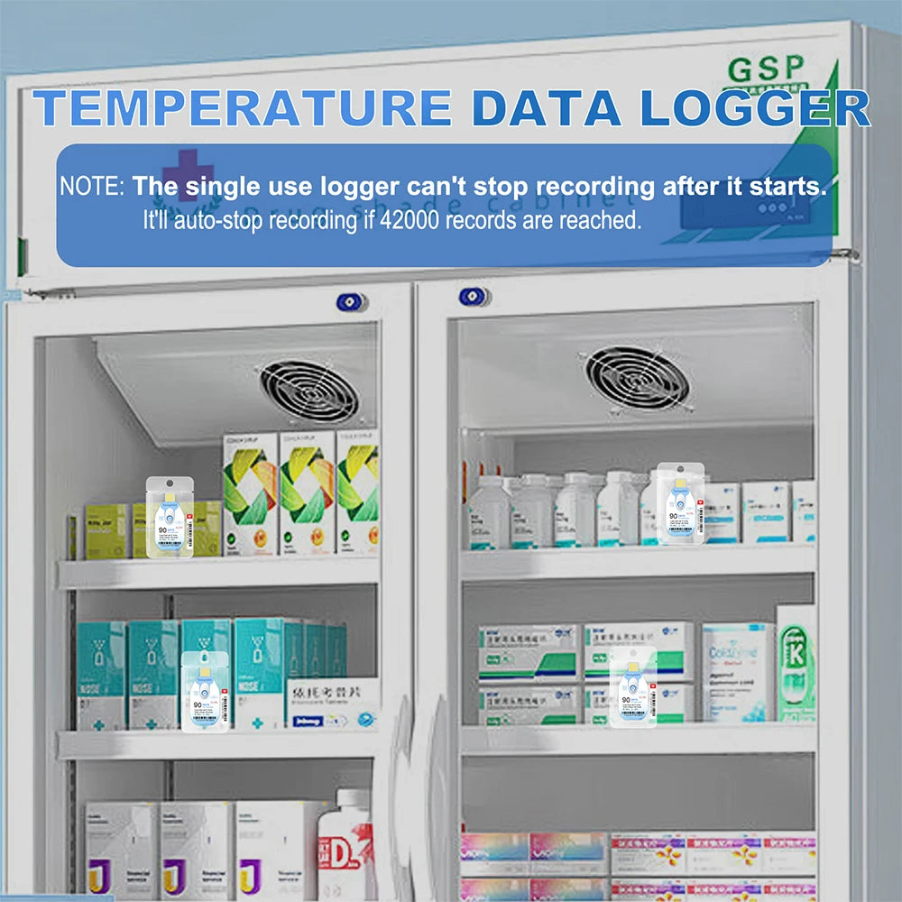 Disposable USB Temperature Data Logger 30/60/90 Days PDF Report for Vaccine Cold-Chain