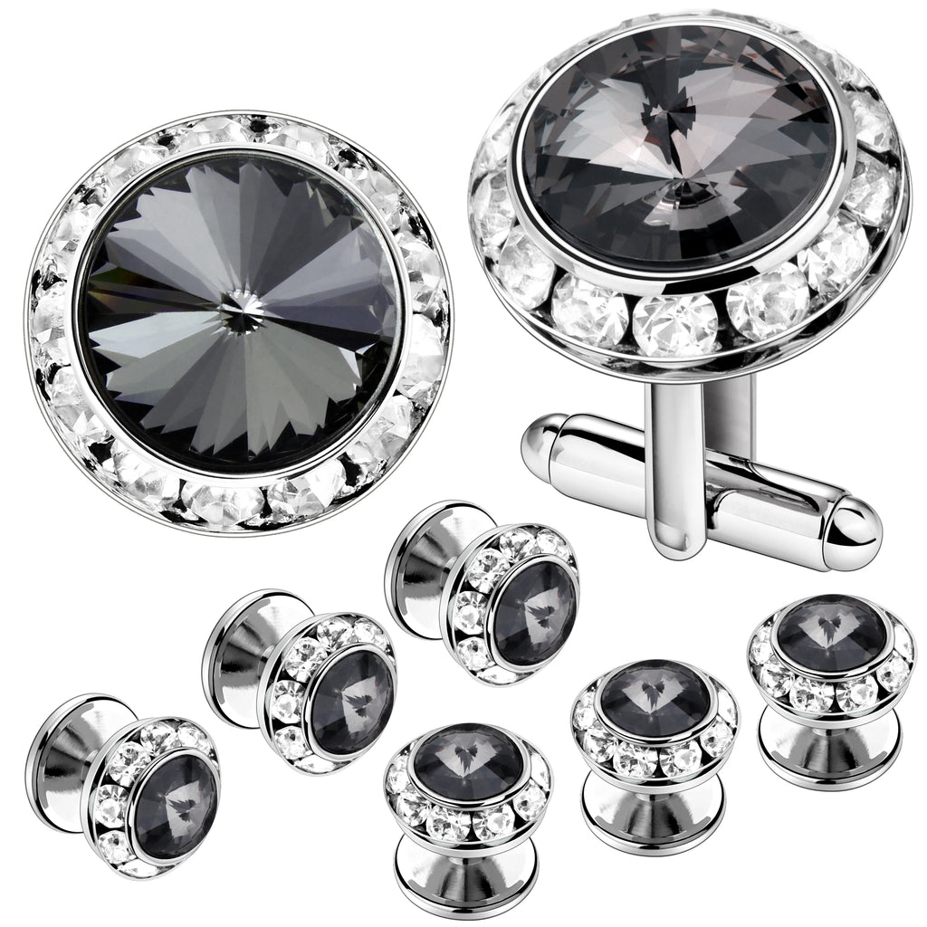 CowLost | clothing-accessories-hawson-royal-blue-gemstone-cufflinks-tuxedo-studs-set-for-men-formal-wear |25
