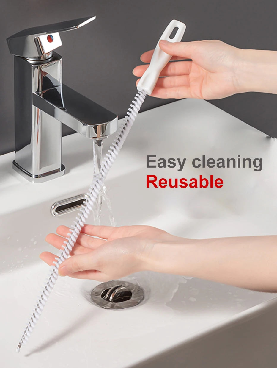 CowLost | 1-2pcs-long-clean-brush-sink-pipe-dredging-brush-clog-hole-remover |14