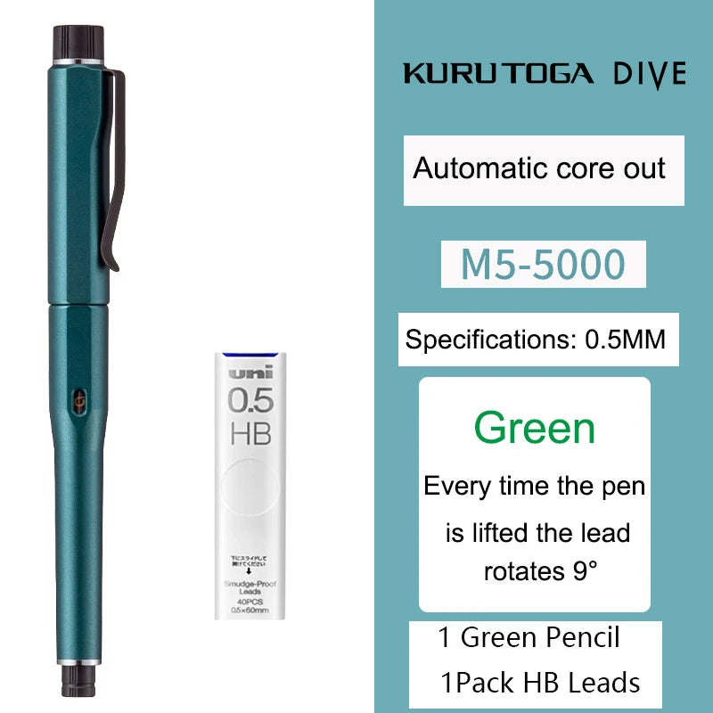 CowLost | product_id-uni-kurutoga-m5-5000-mechanical-pencil-0-5mm-hb-high-end-rotation-core-black-technology |22