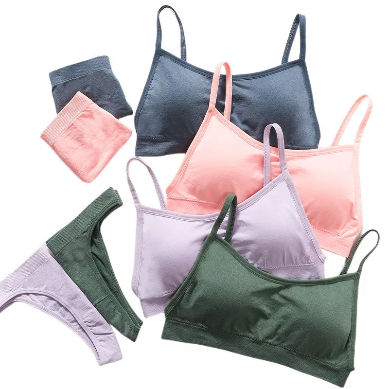 CowLost | product_id-women-seamless-wire-free-push-up-bra-high-waist-panties-set-sexy-lingerie |1