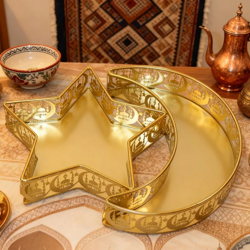 CowLost | ramadan-candy-snack-tray-eid-moon-star-food-dessert-storage-box |1