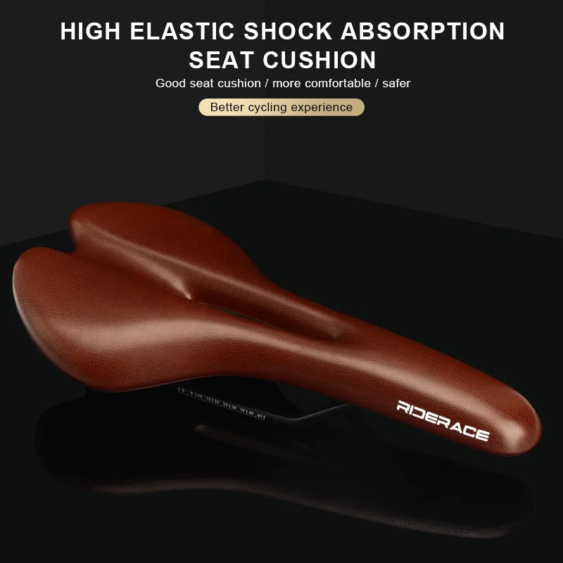 CowLost | riderace-bicycle-saddle-hollow-cycling-seat-for-men-women-soft-pu-leather-comfortable-shock-absorbing-mtb-road-bike-cushion |8