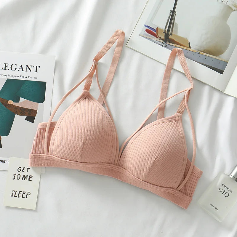 CowLost | product_id-wireless-cotton-push-up-deep-v-neck-padded-bra-for-women |15