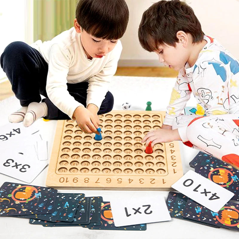 CowLost | fencing-barriers-montessori-kids-99-multiplication-board-game-educational-math-toy |2