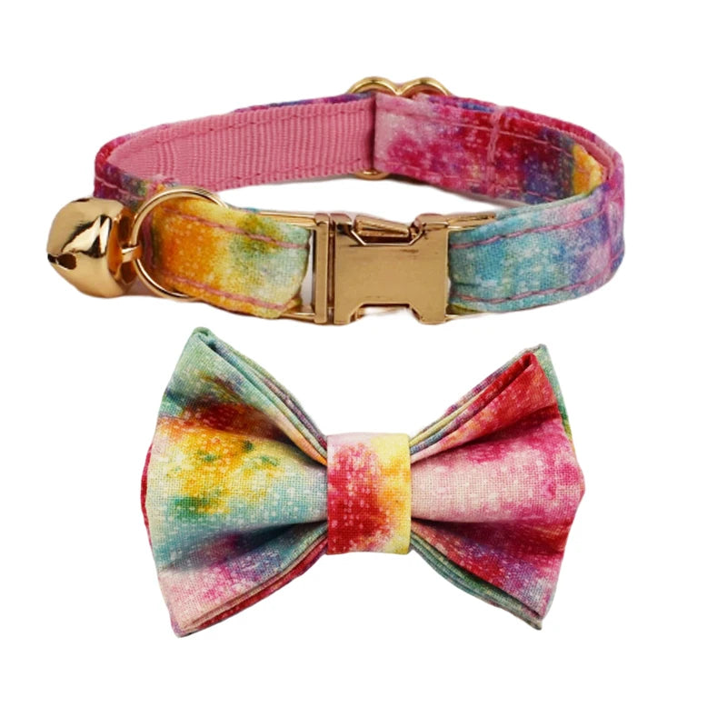CowLost | cat-furniture-adjustable-cat-collar-with-bowknot-and-safety-release |27