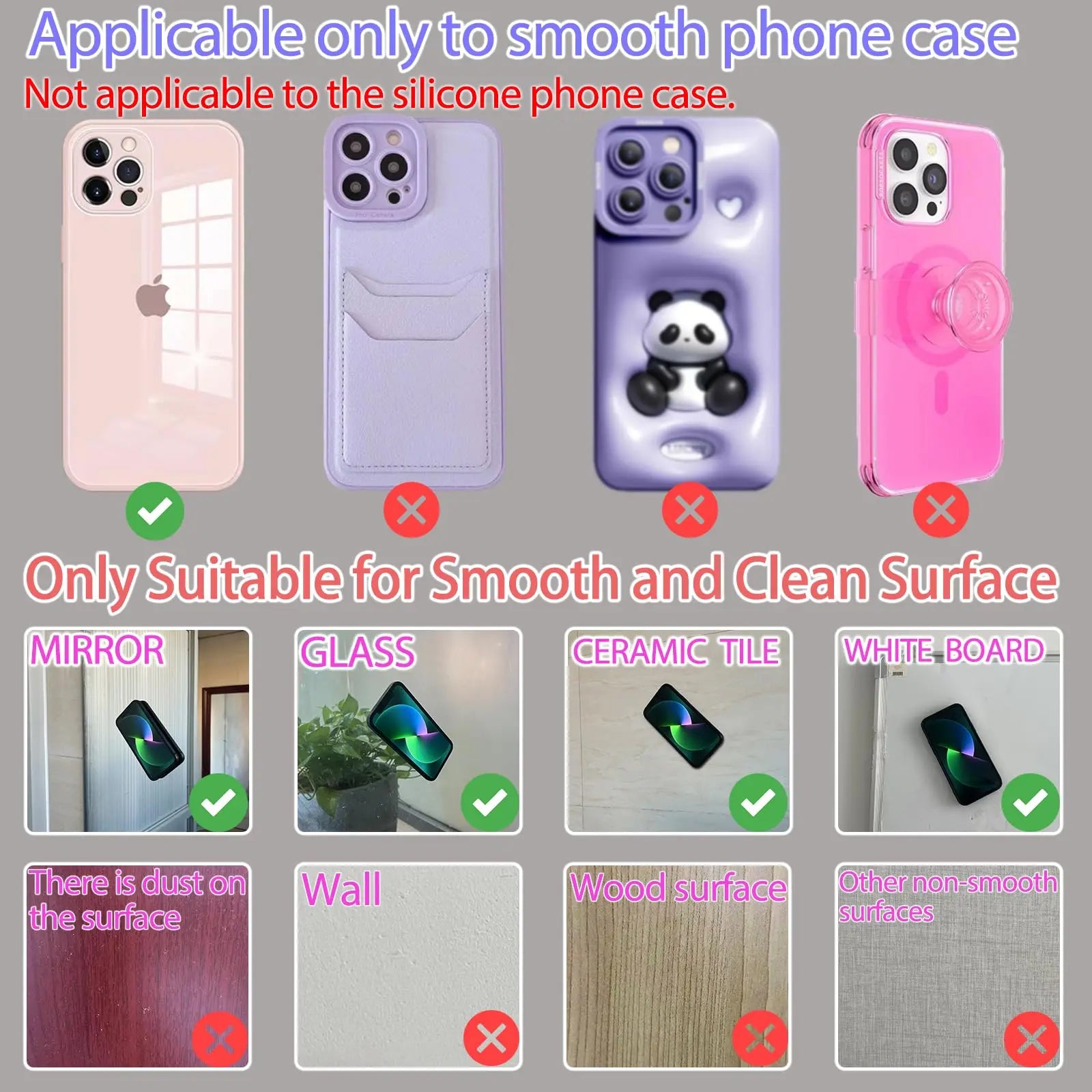 CowLost | silicone-suction-cup-phone-case-mount-double-sided-hands-free-strong-grip |6