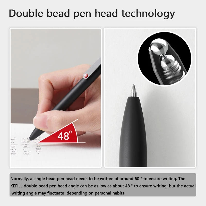 CowLost | product_id-kaco-midot-0-5mm-black-gel-ink-pen-quick-dry-metal-clip-premium-design |4