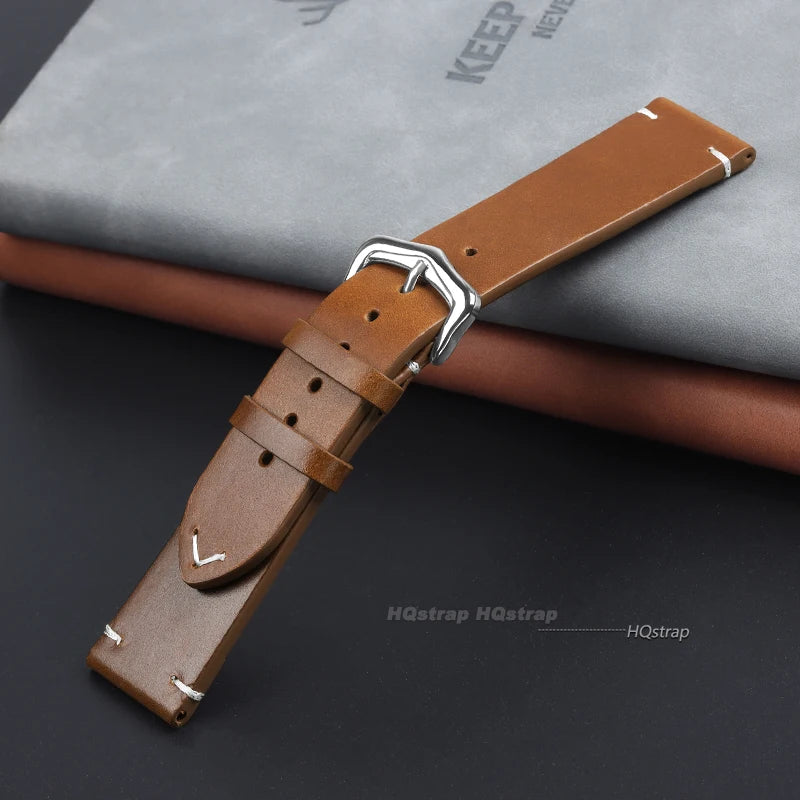 CowLost | product_id-genuine-cowhide-leather-watch-strap-18-24mm-oil-wax-discoloration-retro-wristband |22