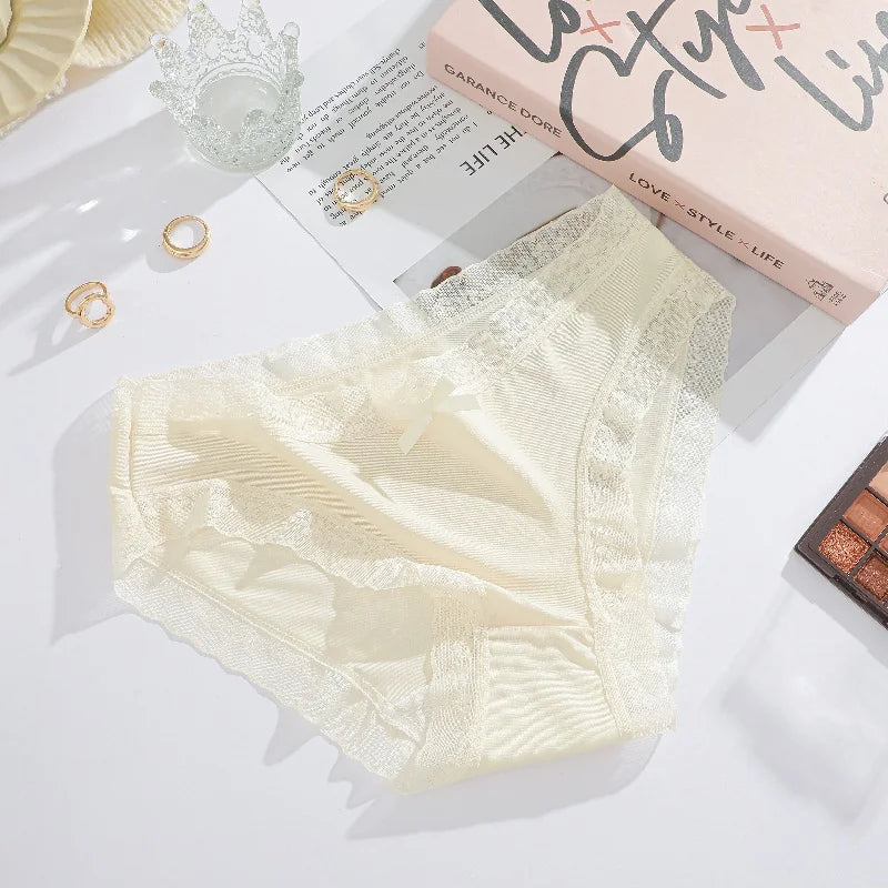 CowLost | activewear-pants-3pcs-seamless-ice-silk-lace-panties-set |39