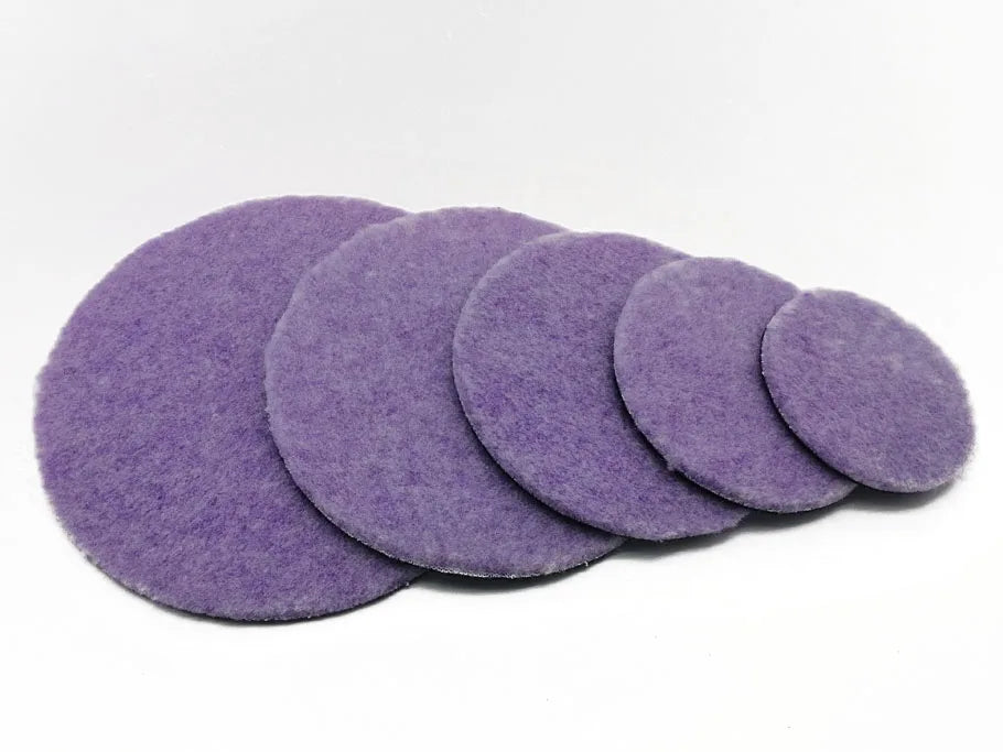 CowLost | cdwts-2-inch-mini-purple-wool-polish-pad-wax-for-automotive |7