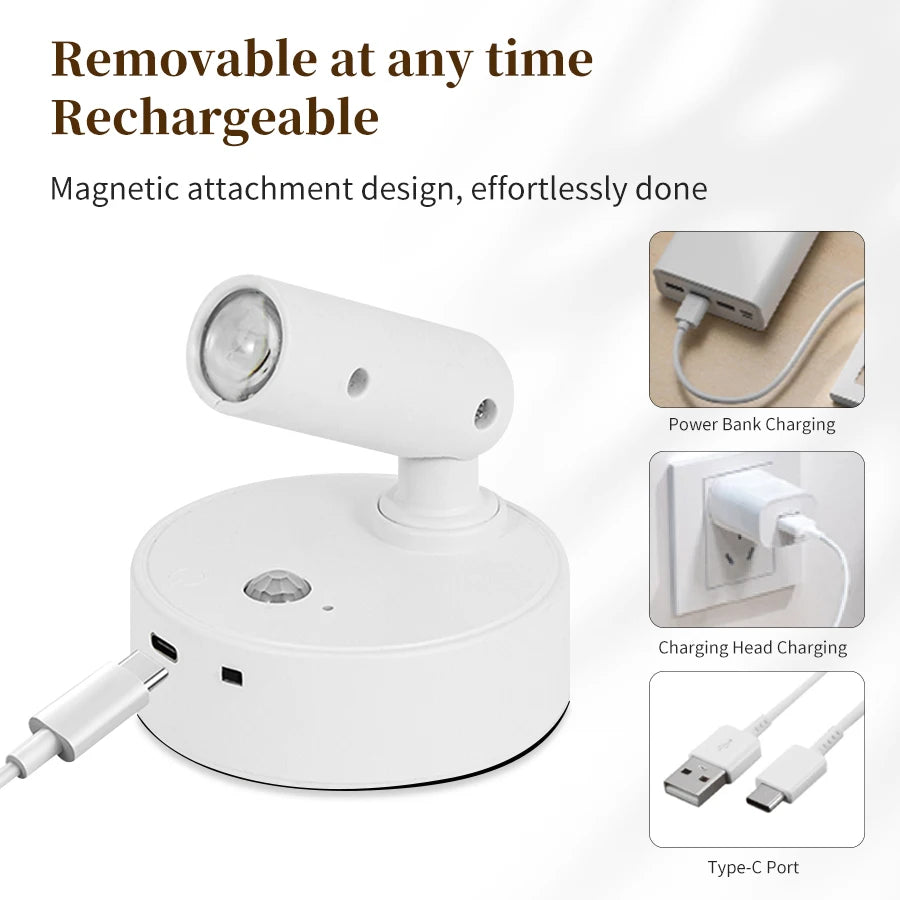 CowLost | product_id-magnetic-rotatable-touch-dimmable-rgb-3-color-led-spotlight-with-remote-usb-rechargeable-motion-sensor-wall-light |3