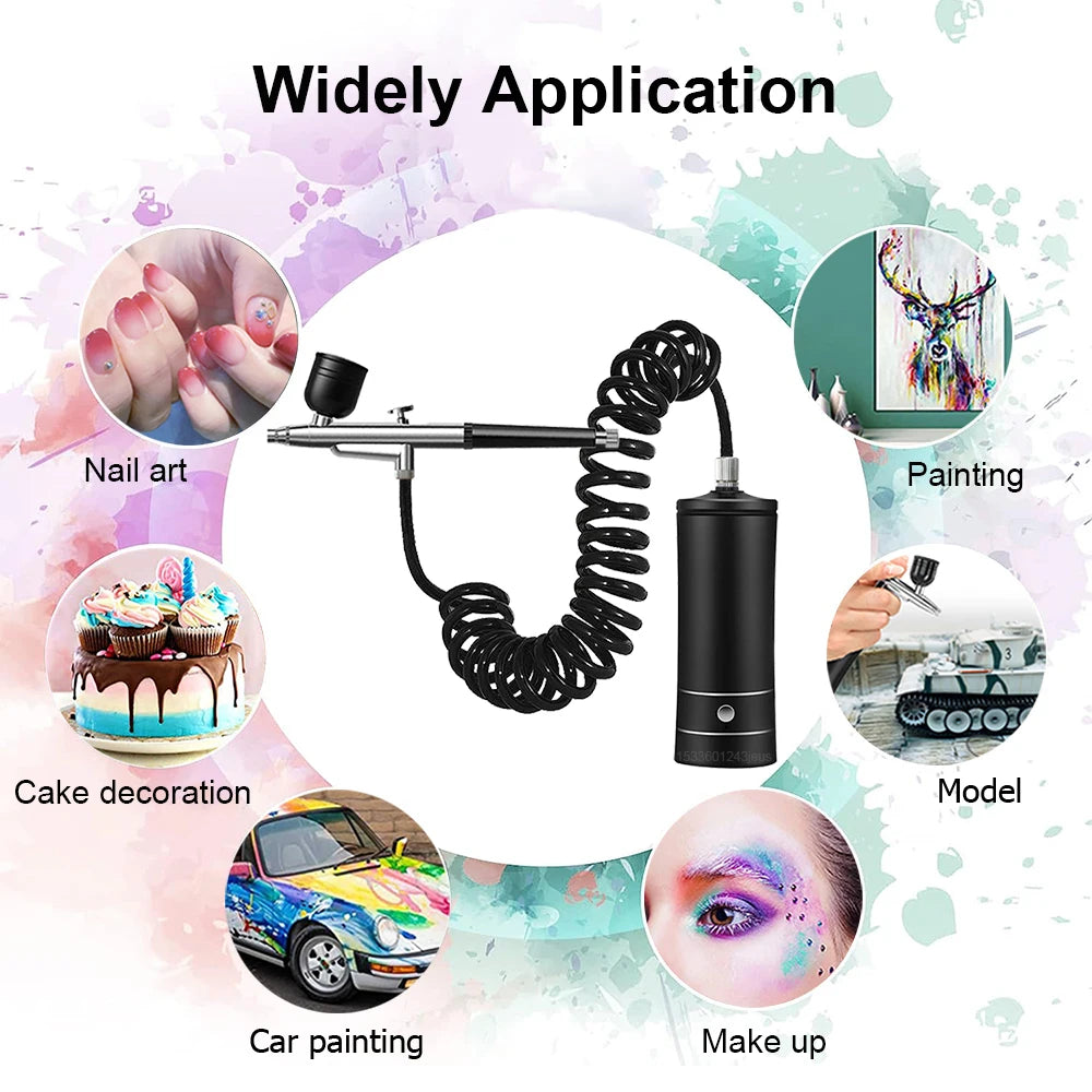 CowLost | airbrush-nail-with-compressor-portable-air-brush |2