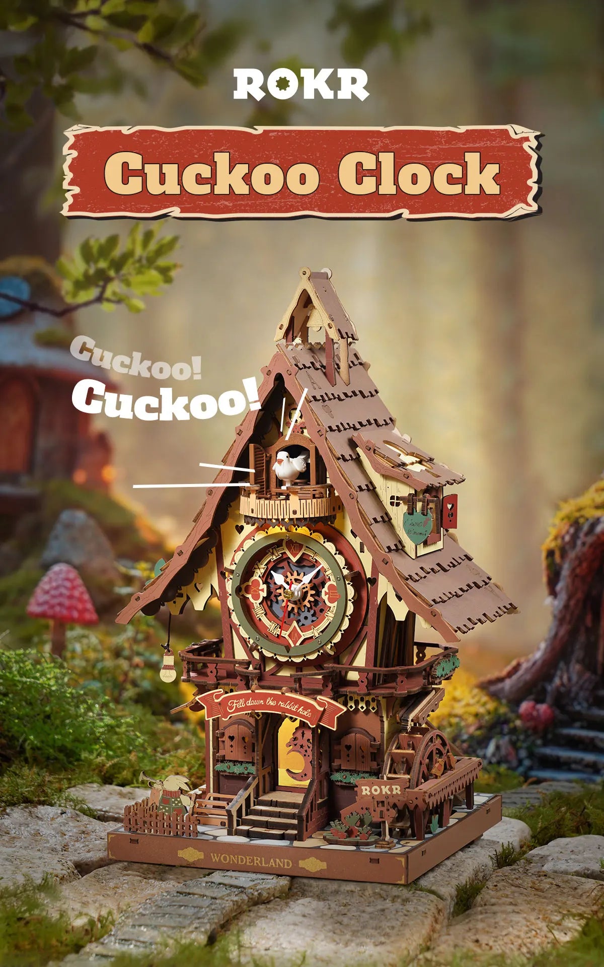 CowLost | fencing-barriers-robotime-rokr-mechanical-3d-wooden-cuckoo-clock-puzzle |8