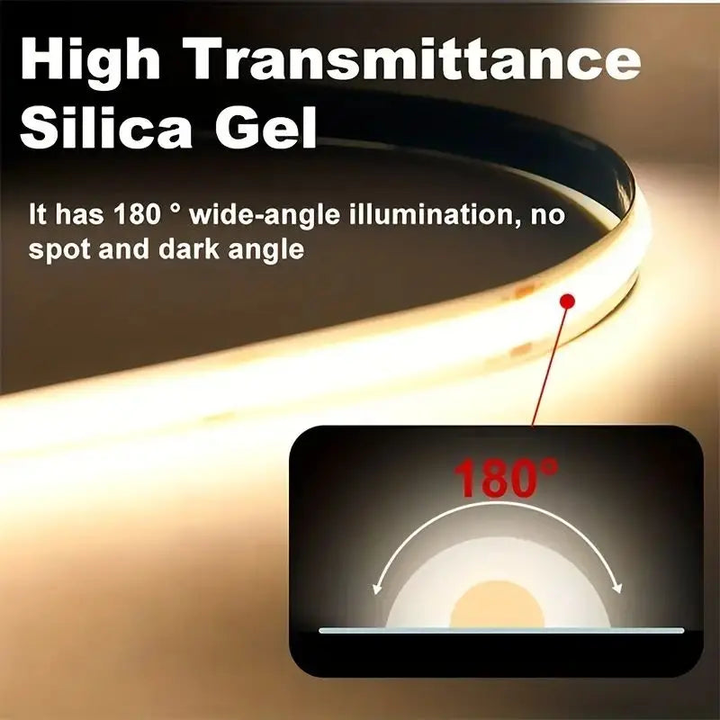 CowLost | light-ropes-strings-product_id-cob-5v-high-density-led-strip-lights-with-press-switch-ra90-for-living-room-cabinet-decor |11