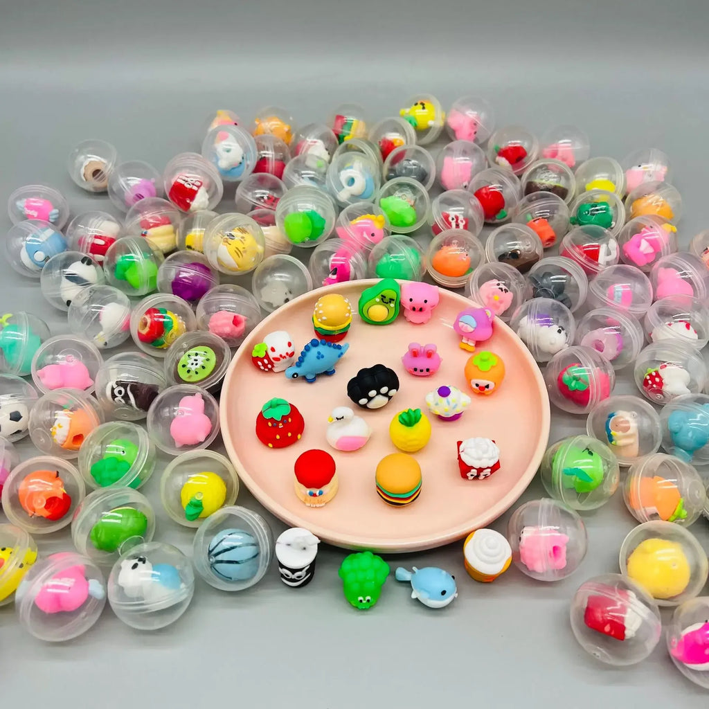 32mm Transparent Twisted Egg for Mini Claw Machine Toy Accessories Cute Plush Dolls Gift