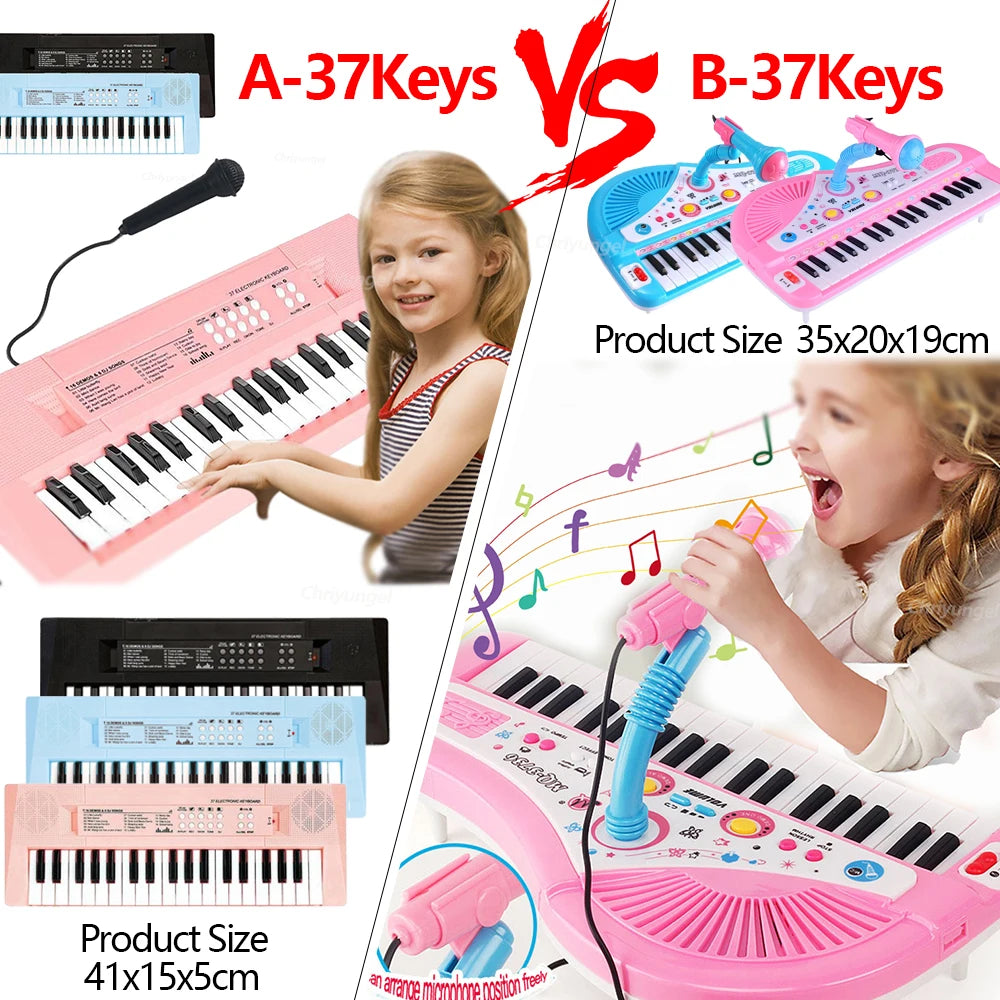 CowLost | product_id-37-key-kids-electronic-piano-keyboard-with-microphone-educational-toy-gift |6