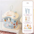 Girl DIY Creative Piggy Bank with Lock Key Money Saving Toy for Kids Christmas Gift