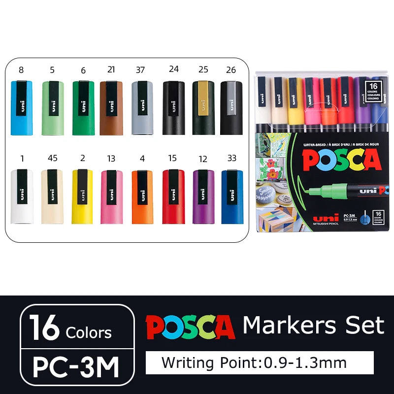 CowLost | product_id-uni-posca-marker-set-pc-1m-3m-5m-8k-17k-non-toxic-permanent-manga-paints-36-colors |72