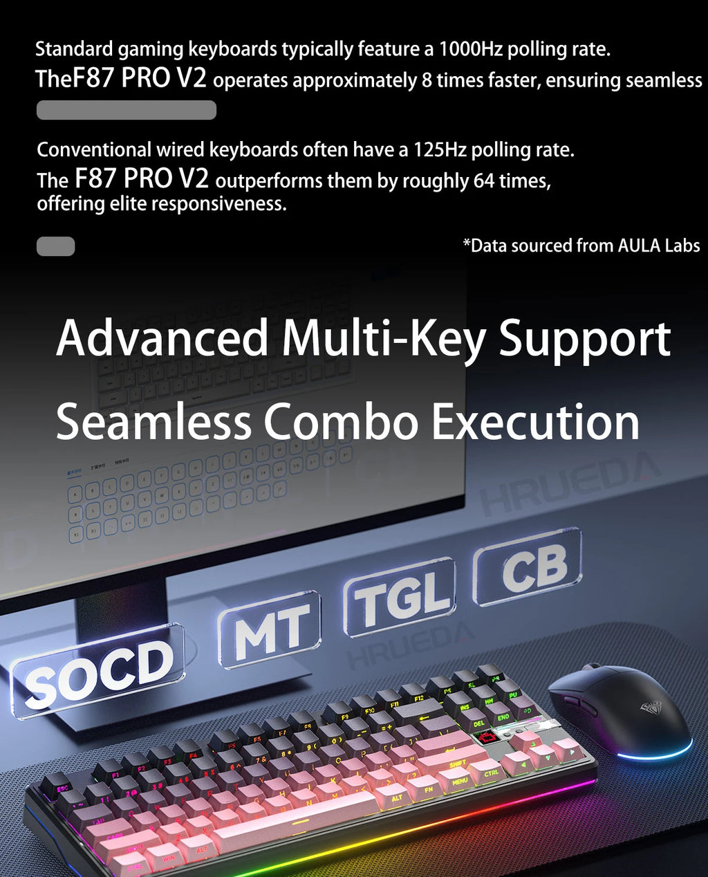 CowLost | aula-f87-pro-v2-mechanical-keyboard-3-modes-wireless-10000mah-long-battery-life |13