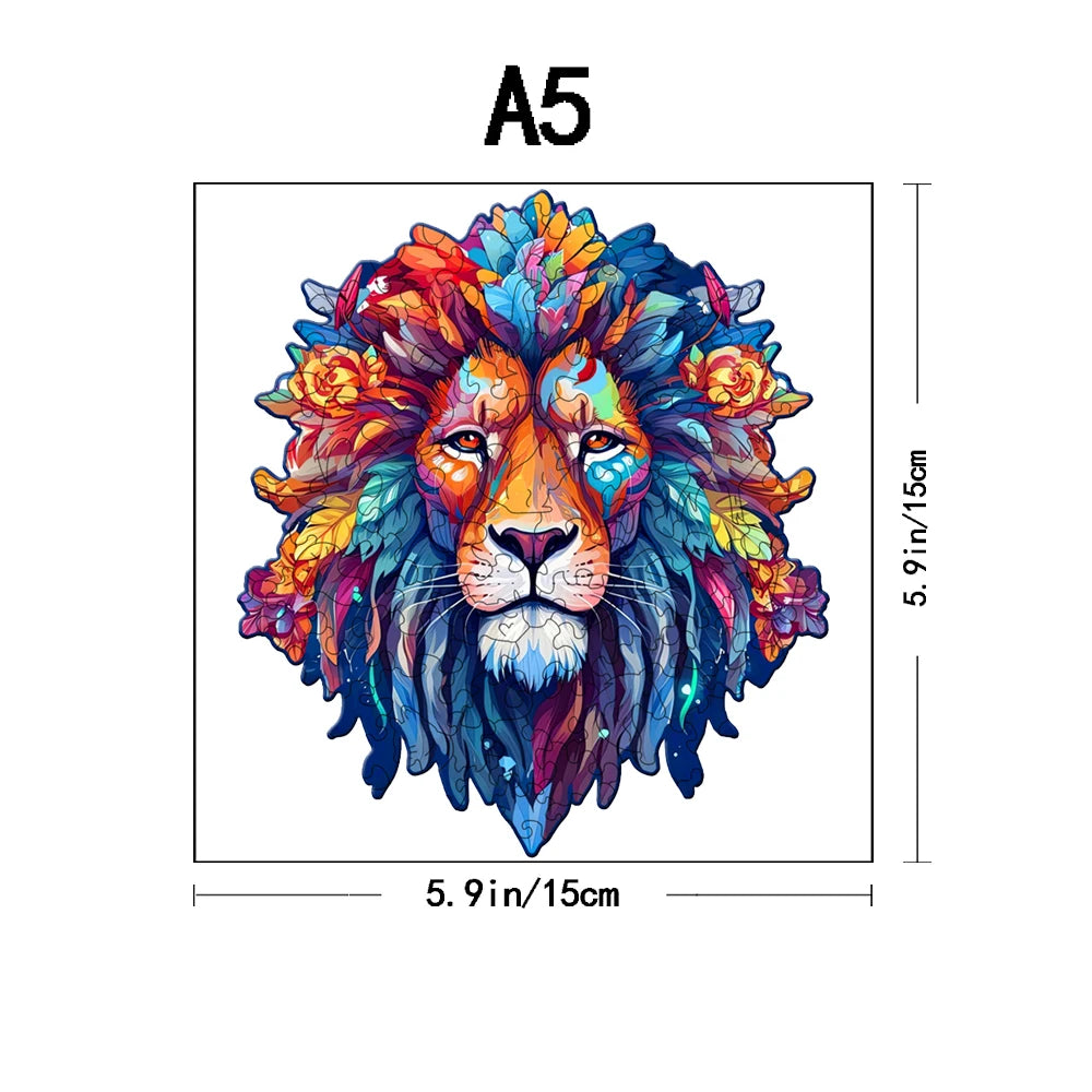 CowLost | product_id-3d-wooden-lion-puzzle-model-for-assembly-and-decompression |7