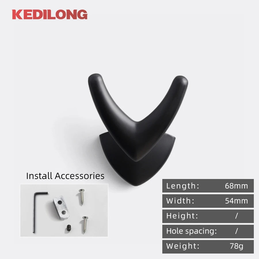CowLost | modern-minimalist-zinc-alloy-black-clothes-hook-furniture |49