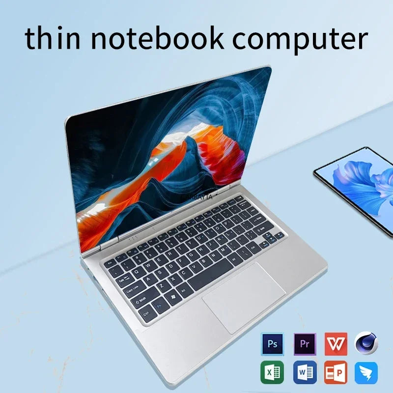 CowLost | portable-2-in-1-laptop-computer-intel-n4020-11-6-inch-touch-screen-notebook-ram-8gb-rom-128gb-1tb-ssd-windows-11-pro-pc-computer |4