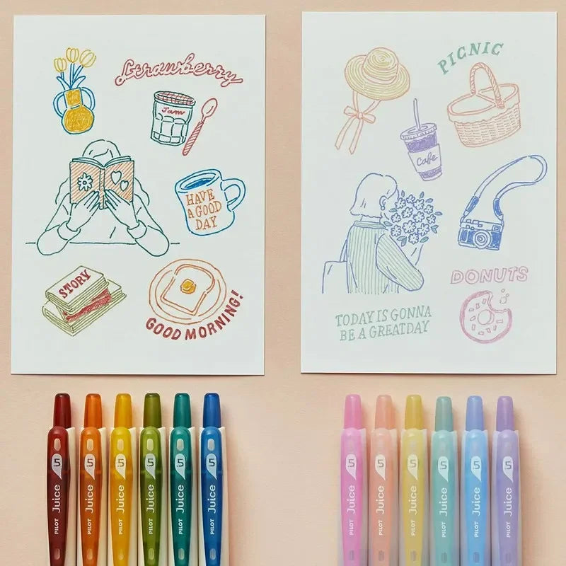 CowLost | product_id-pilot-juice-milky-pastel-gel-pens-0-5mm-retractable-multi-color-smooth-glide-japanese-quality |9
